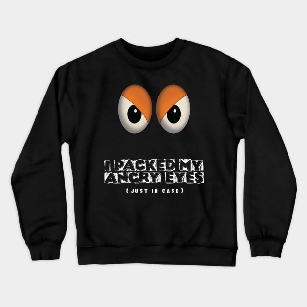 Angry Eyes Crewneck Sweatshirt by Heyday Threads